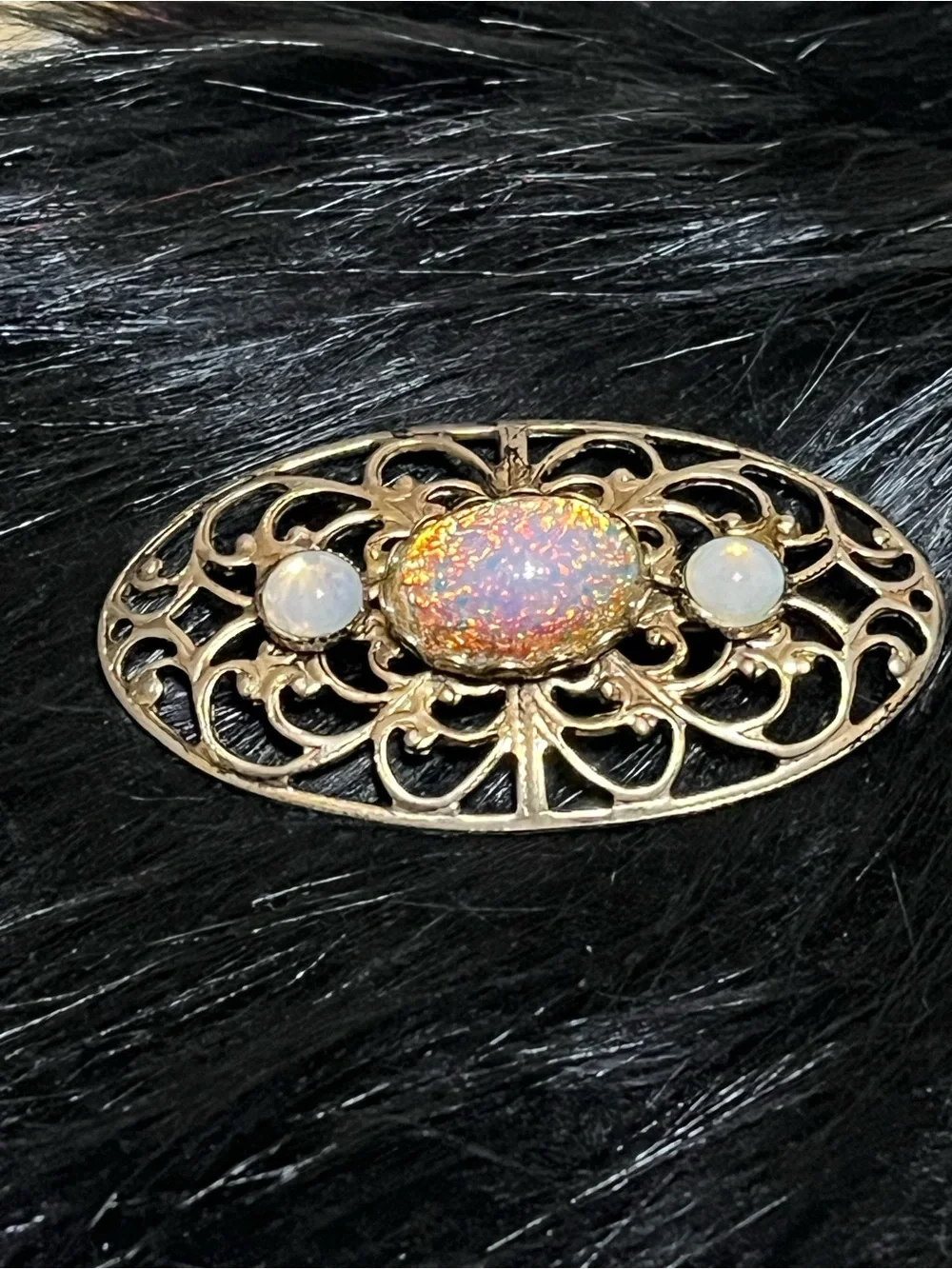 Vintage Opal Brooch